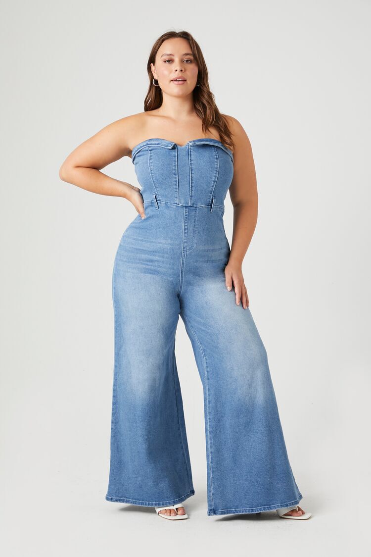 FOREVER 21 Blue Chambray Pinafore Jumpsuit Price in India, Full  Specifications & Offers | DTashion.com